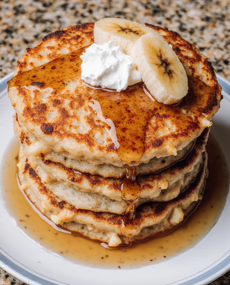 BEST RECIPE for Fluffy Banana Cottage Cheese Pancakes
