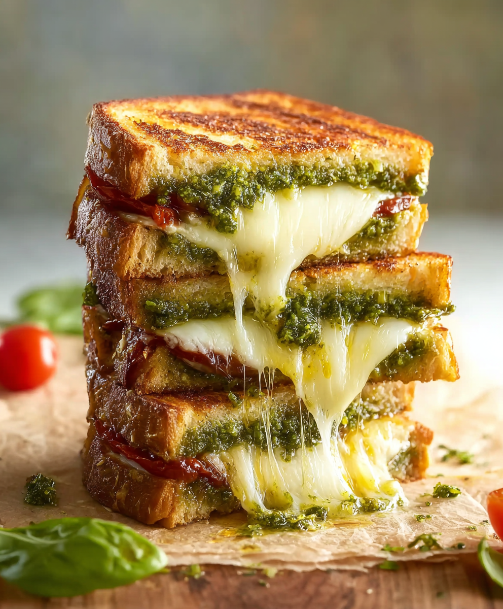 The Best Pesto Grilled Cheese You’ll Ever Taste: Crispy, Cheesy, and Irresistible